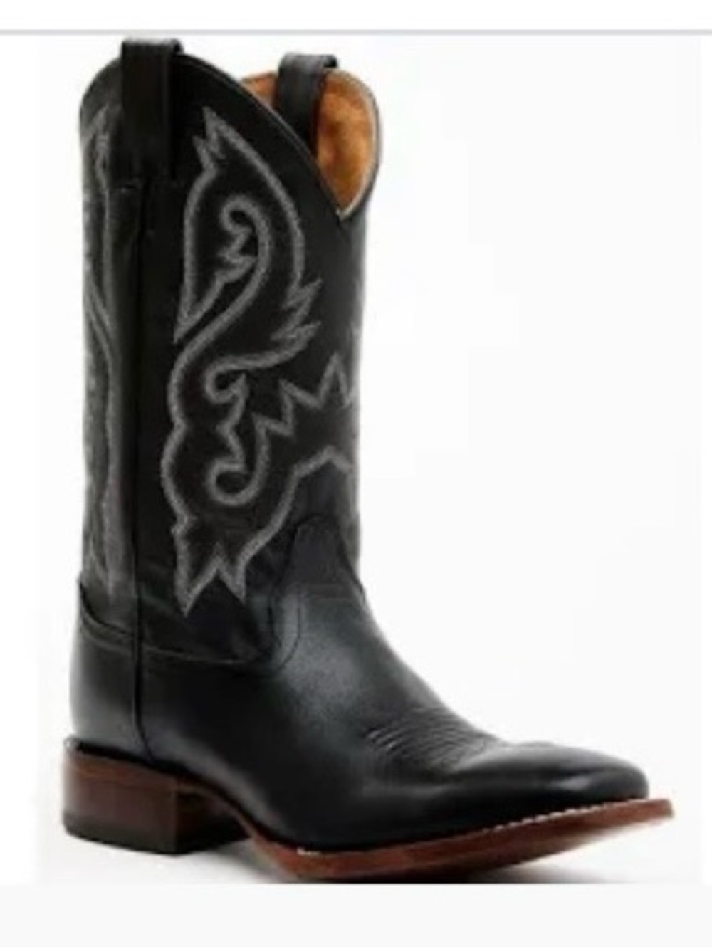 Cody James Men's Black Westley Stockman  broad square toe Boots 7D